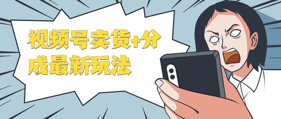 视频号卖货+分成最新玩法，一天保底800+，无脑操作-网亿资源平台