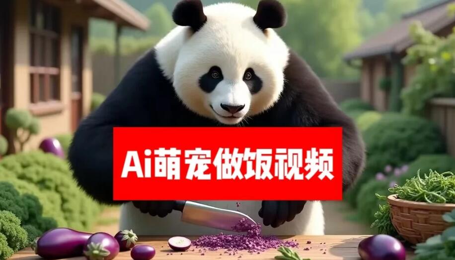 最新萌宠赛道，AI猫咪做饭视频，暴力变现日入500+，全流程拆解-网亿资源平台