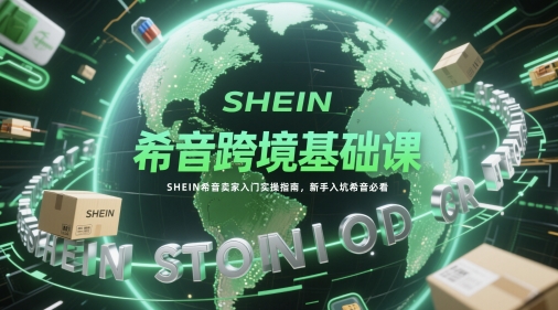 希音跨境基础课，SHEIN希音卖家入门实操指南，新手入坑希音必看-网亿资源平台