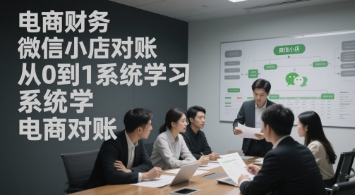 电商财务微信小店对账，从0到1系统学习电商对账-邪修侠 - 演示
