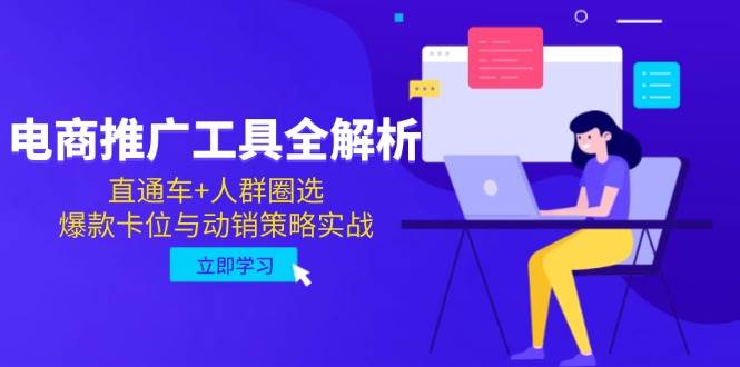 （14869期）电商推广工具全解析，直通车+人群圈选，爆款卡位与动销策略实战-网亿资源平台