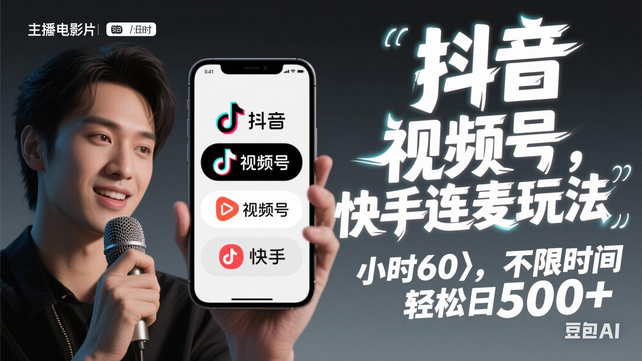 （14899期）抖音，快手，视频号无脑连麦玩法！快速入门，单日稳冲1000+-网亿资源平台