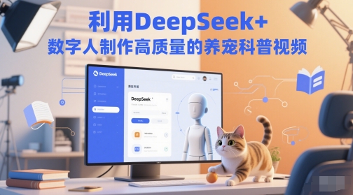 利用DeepSeek+数字人制作高质量的养宠科普视频-网亿资源平台