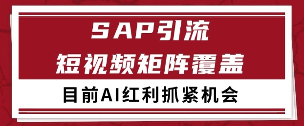 小红书某音sap赛道引流获客 自热矩阵日引200+【揭秘】-网亿资源平台