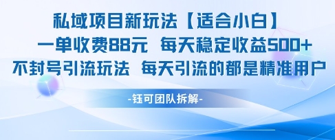 私域项目新玩法【适合小白】 一单收费88.每天稳定收益几张-邪修侠 - 演示
