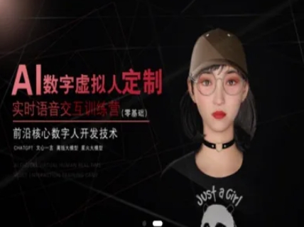 AI数字虚拟人定制，实时语音交互训练营（零基础），前沿核心数字人开发技术-邪修侠 - 演示