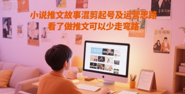 小说推文故事混剪起号及运营思路,看了做推文可以少走弯路-邪修侠