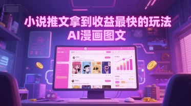 小说推文拿到收益最快的玩法,AI漫画图文-邪修侠