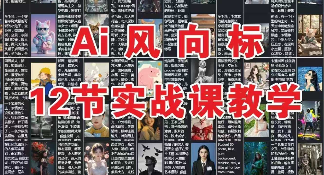AI风向标：12节实战课教学-网亿资源平台