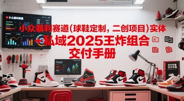 小众暴利赛道(球鞋定制,二创项目)实体+私域2025王炸组合 交付手册-邪修侠 - 演示