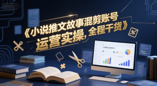 小说推文故事混剪账号运营实操,全程干货-邪修侠