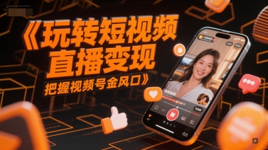 玩转短视频直播变现，把握视频号金风口-邪修侠 - 演示
