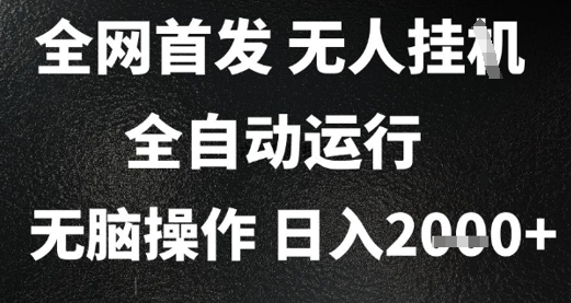 2025首发无人挂G项目，日入2k+，全自动运行，无脑操作，长期稳定 小白可玩【揭秘】-邪修侠 - 演示