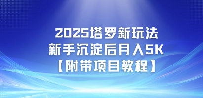 2025塔罗新玩法，新手沉淀后月入5K【附带项目教程】-网亿资源平台