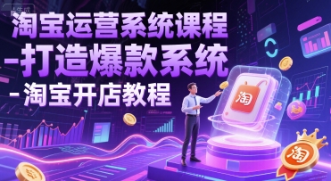 淘宝运营系统课程-打造爆款系统-淘宝开店教程-邪修侠 - 演示