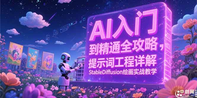 （15181期）AI入门到精通全攻略，提示词工程详解，StableDiffusion绘画实战教学-网亿资源平台