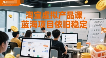 淘宝虚拟产品课，蓝海项目依旧稳定-网亿资源平台