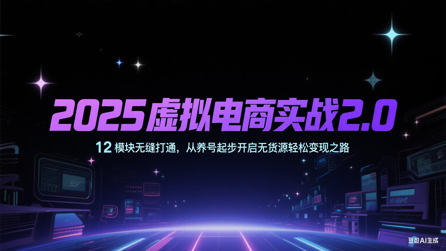 2025虚拟电商实战2.0，12模块无缝打通，从养号起步开启无货源轻松变现之路-网亿资源平台