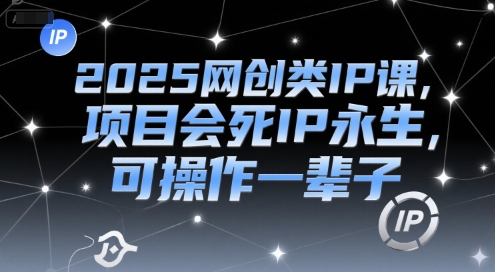 2025网创类IP课,项目会死IP永生,可操作一辈子-邪修侠