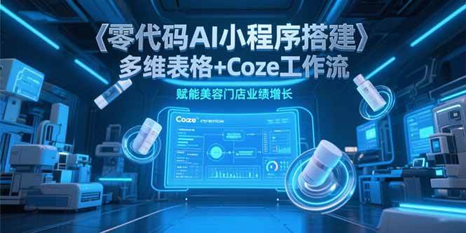 （15239期）零代码AI小程序搭建，多维表格+Coze工作流，赋能美容门店业绩增长-网亿资源平台