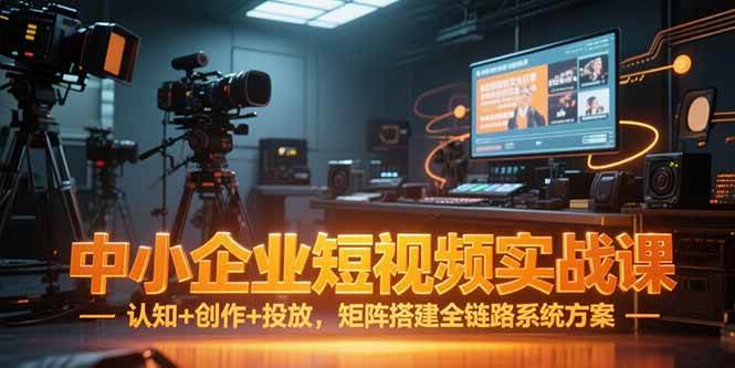 （15249期）中小企业短视频实战课，认知+创作+投放，矩阵搭建全链路系统方案-网亿资源平台