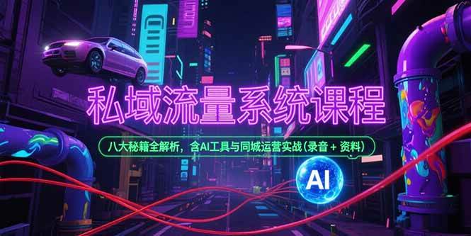 （15284期）私域流量系统课程，八大秘籍全解析，含AI工具与同城运营实战(录音+资料)-网亿资源平台