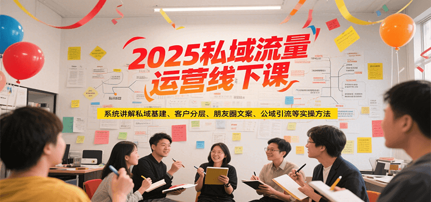 2025私域流量运营线下课，系统讲解私域基建/客户分层/朋友圈文案/公域引流等实操方法-邪修侠 - 演示