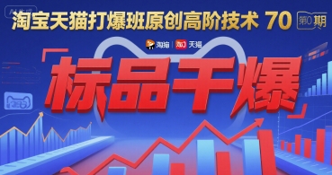 淘宝天猫打爆班原创高阶技术第70期：标品干爆-网亿资源平台