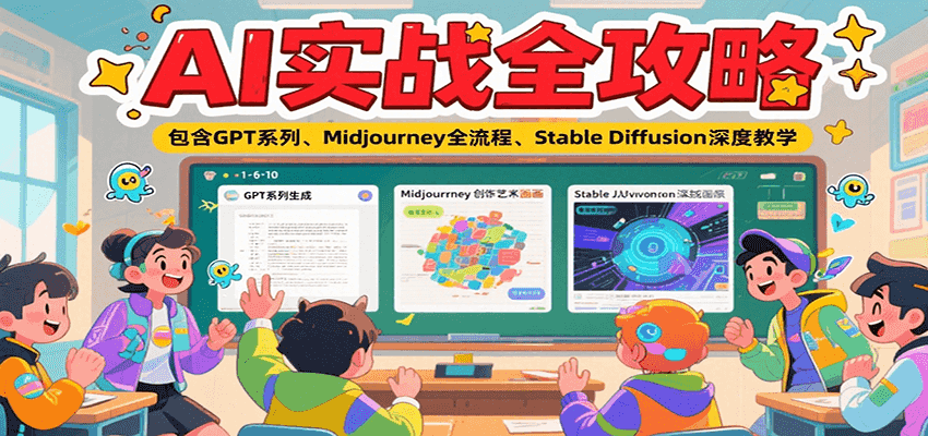 AI实战全攻略，包含GPT系列、Midjourney全流程、Stable Diffusion深度教学-邪修侠 - 演示
