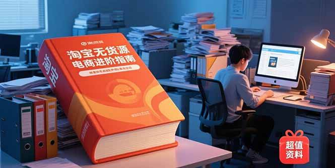 （15317期）淘宝无货源电商进阶指南，包含新人课、进阶课，配套资料，蓝海选品等-网亿资源平台