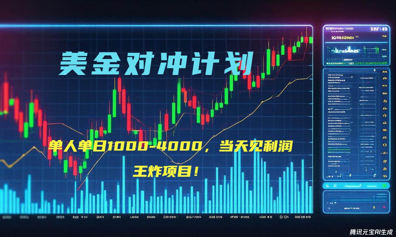 （15333期）2025年最暴力项目“美金先登计划”最新最强对冲战法，每日实际收益1K-4K-网亿资源平台