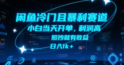 闲鱼冷门且暴利赛道，小白当天开单，利润高，照抄就有收益，日入1k+【揭秘】-邪修侠 - 演示