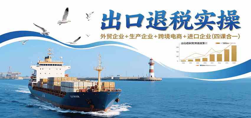 出口退税实操-外贸企业+生产企业+跨境电商+进口企业（四课合一）-网亿资源平台