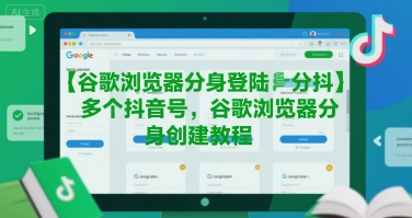谷歌浏览器分身登陆多个抖音号，谷歌浏览器分身创建教程-网亿资源平台