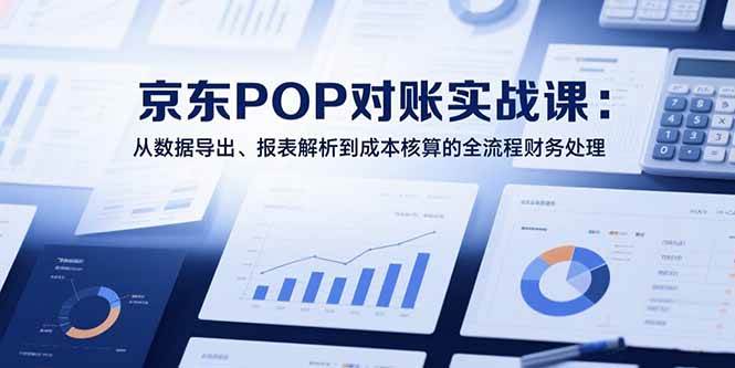 （15447期）2025京东POP对账实战课：从数据导出、报表解析到成本核算的全流程财务处理-网亿资源平台