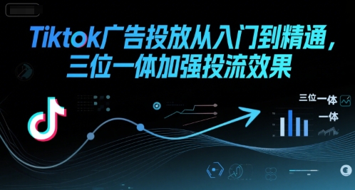 Tiktok广告投放从入门到精通，三位一体加强投流效果-网亿资源平台