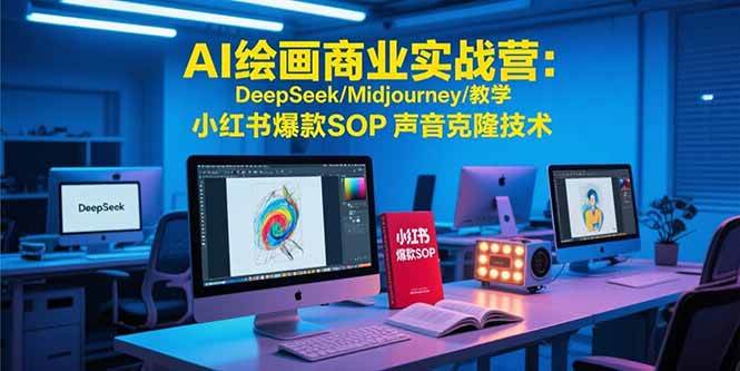 （15460期）AI绘画商业实战营：DeepSeek/Midjourney/教学 小红书爆款SOP 声音克隆技术-网亿资源平台