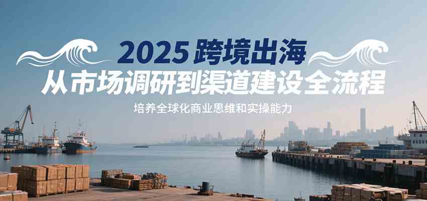 2025跨境出海从市场调研到渠道建设全流程，培养全球化商业思维和实操能力-网亿资源平台