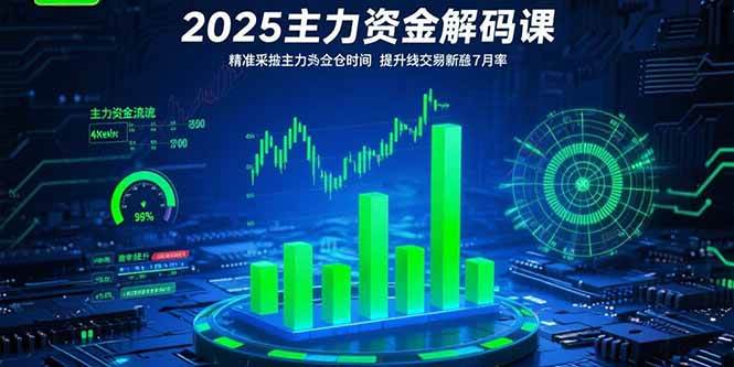 （15511期）2025主力资金解码课：精准捕捉主力建仓时机，提升短线交易胜率(更新7月)-网亿资源平台