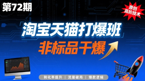 淘宝天猫打爆班原创高阶技术第72期，非标品干爆-网亿资源平台