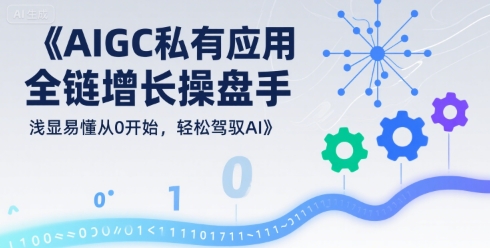 AIGC私有化应用全链增长操盘手，浅显易懂从0开始，轻松驾驭AI-网亿资源平台