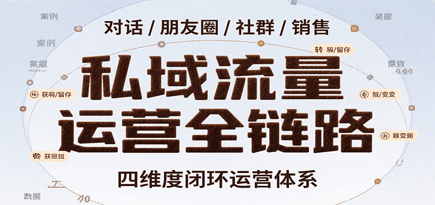 私域流量运营全链路，开场对话设计、朋友圈运营、社群管理、一对一销售SOP-邪修侠 - 演示