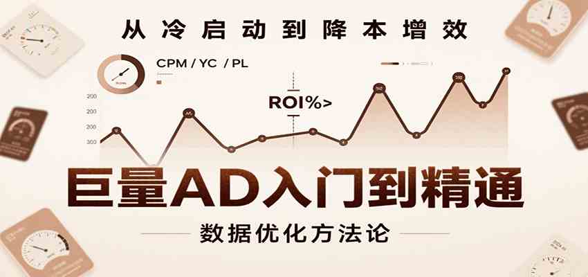 巨量AD入门到精通，含工具、设置、定向、优化等广告投放全流程-网亿资源平台