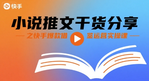 小说推文干货分享之快手爆款借鉴运营实操课-邪修侠 - 演示