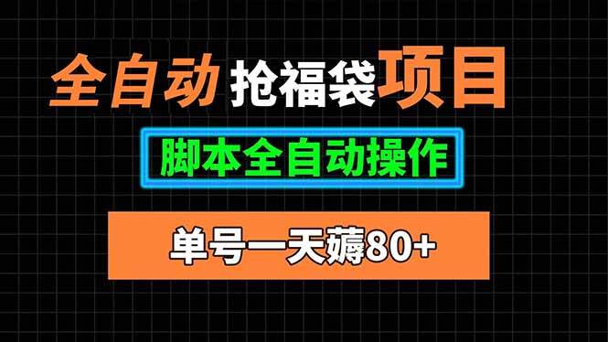 （15697期）全自动抢福袋项目，单号一天80+脚本全自动操作-网亿资源平台