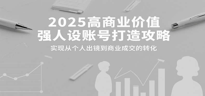 2025高商业价值强人设账号打造攻略,实现从个人出镜到商业成交的转化-邪修侠 - 演示