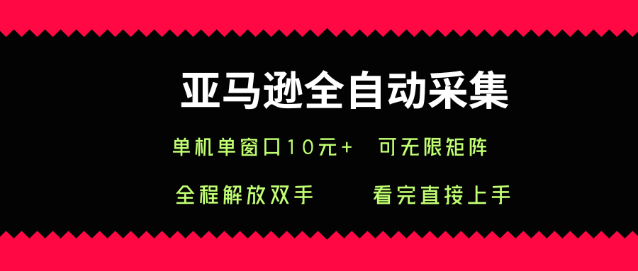 亚马逊全自动采集,单机单窗口一天10+,可无限矩阵去做【揭秘】-邪修侠 - 演示
