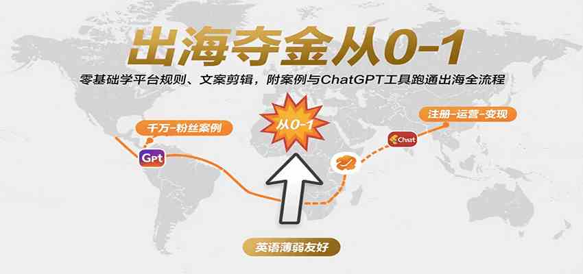 出海夺金从0-1：零基础学平台规则、文案剪辑，附案例与ChatGPT工具跑通出海全流程-网亿资源平台