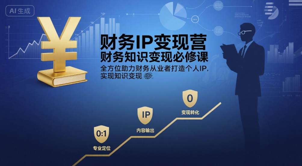财务IP变现营，财务知识变现必修课，全方位助力财务从业者打造个人IP，实现知识变现-网亿资源平台