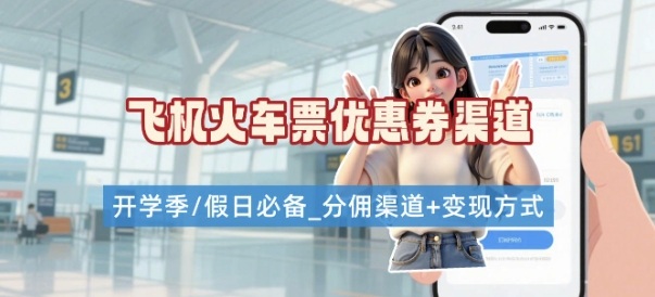 学生党必看!机票火车票优惠券申请渠道 + 项目打法,开学季节日速存-邪修侠 - 演示